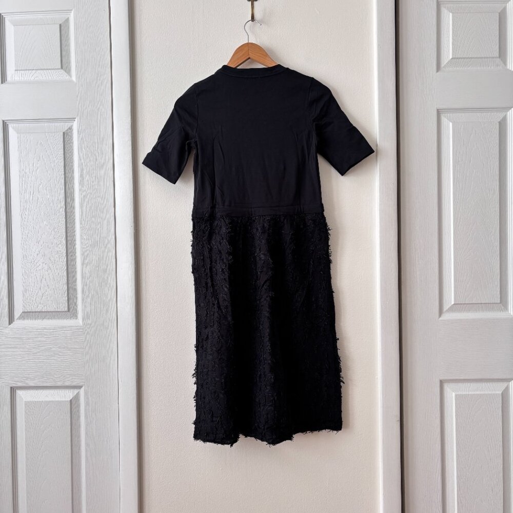 See By Chloe Fringe Embellished Drawstring Midi T-Shirt Dress - Picture 6 of 8